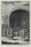 KG 11911
<br/>
Afgoderij: Spaanse eilanden, religieuze ceremonie
<br/>
<em>Picart, Bernard (1673-1733)</em>